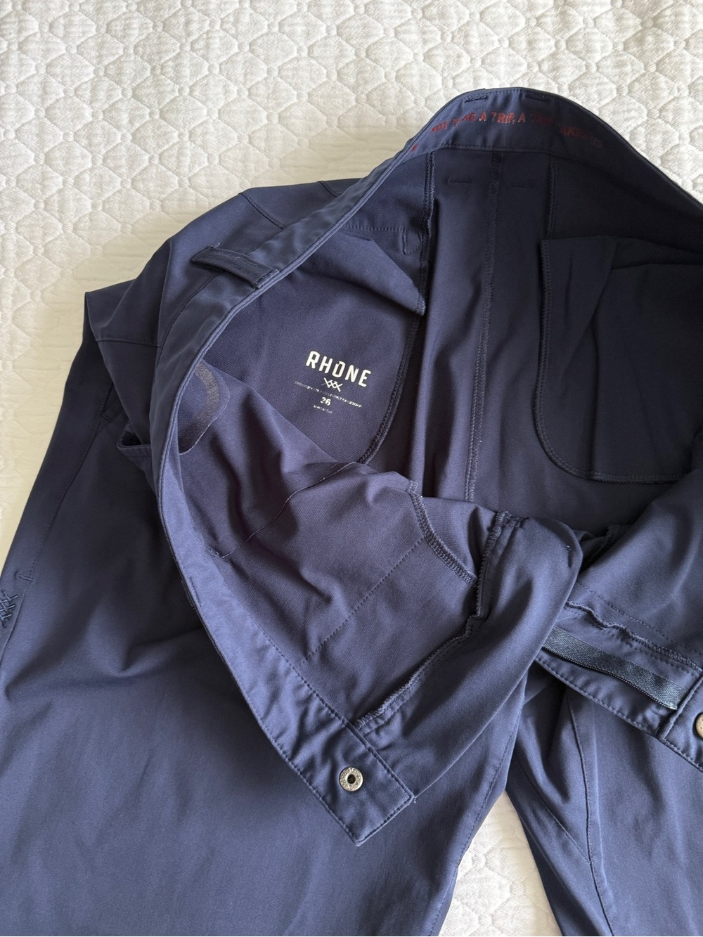 RHONE Navy Performance Chinos - Picture 3 of 5